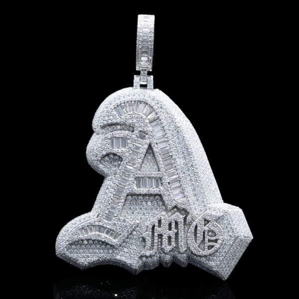 Custom Hip Hop Bling Iced moissanite silver Pendant